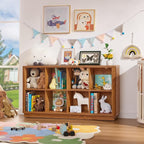 Joaxswe 8 Cube Storage Book Shelf, Floor Standing Wooden Cubby Bookcase - Image 8