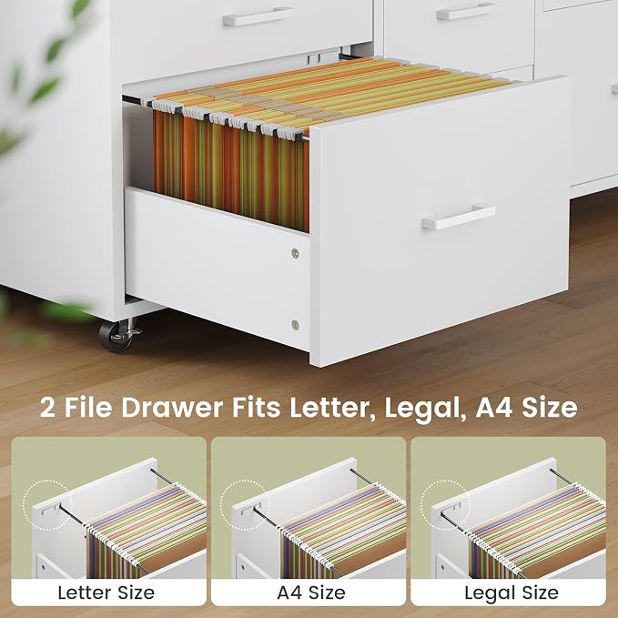 SEDETA 6 Drawer File Cabinet - Image 3