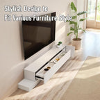 Retractable TV Shelf, Solid Wood Minimalist TV Stand, Mid-Century TV Console - Image 7