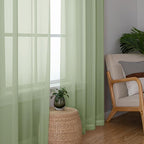 Sheer Curtains 78 inches Long 2 Panels Set - Image 3