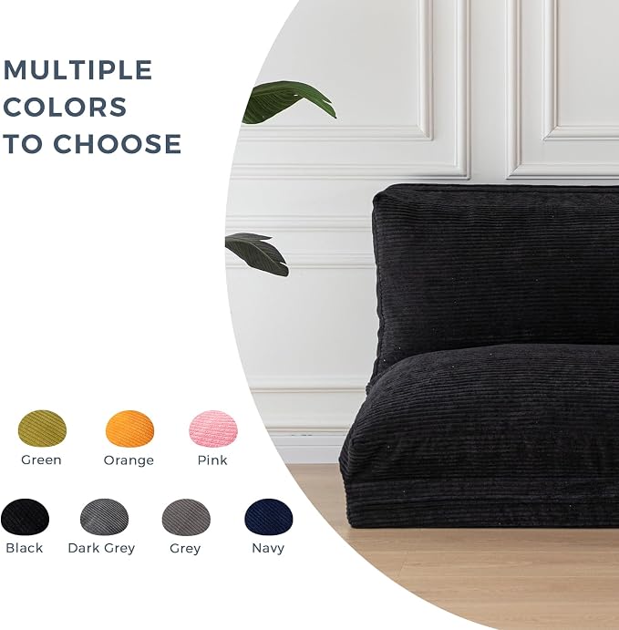 MAXYOYO Folding Sofa Bed, Extra Thick and Long Floor Sofa Convertible Sleeper - Image 9