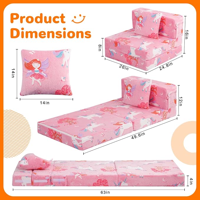 MeMoreCool Foldable Futon Chair Bed - Image 5