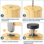 MROCO Furniture Leveling Feet - Image 4