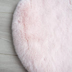 ORINOVA Pink Fuzzy Faux Washable Fluffy Fur Area Rugs - Image 9