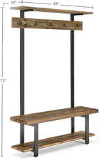 Alaterre Furniture Pomona Entryway Hall Tree – Modern Farmhouse 48-Inch Solid - Image 7