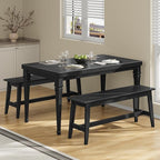 HOOBRO 39.3'' Bamboo Dining Bench, Farmhouse Kitchen Table Bench, Kitchen & - Image 6