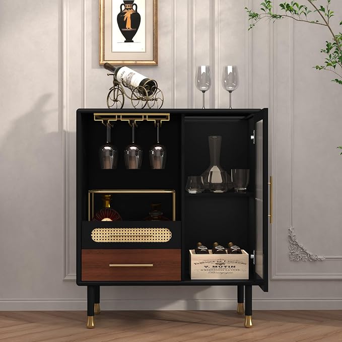 ARTPOWER Modern Coffee Bar Cabinet - Image 3
