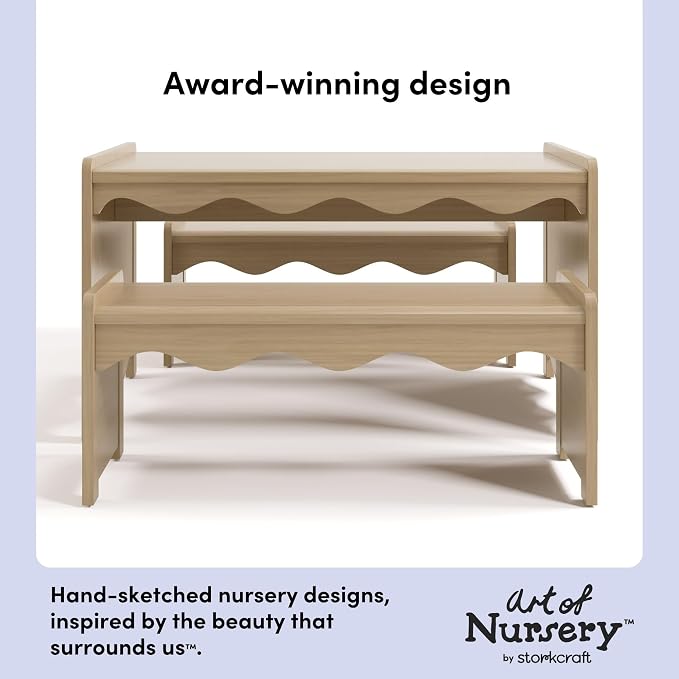 Storkcraft Casablanca Montessori Indoor Kids Table & Bench Set – Premium Kids - Image 3