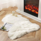 Ashler Faux Fur Rug, 2.3 x 3.3 Ft, Machine Washable | Fluffy Sheepskin Fur by AshlerHomeDeco