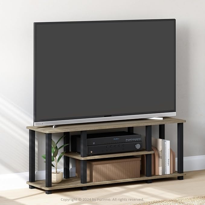 Furinno Turn-N-Tube No Tools 3D 3-Tier Entertainment TV Stand up to 50 inch TV - Image 2