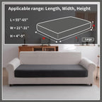 OHSIO Sectional Couch Covers, Wear Resistant Stretch Sofa Covers Washable Soft - Image 2