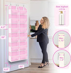 Over The Door Organizer 6 Tiers, Extra Large Behind Door Storage of 12 - Image 3