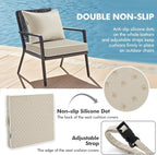 MIULEE Beige Outdoor Seat Cushion 22x24 Inch Waterproof & 3 Year Fade Resistant - Image 4