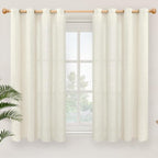 YoungsTex Linen Curtains 54 Inch Length 2 Panels by YoungsTex