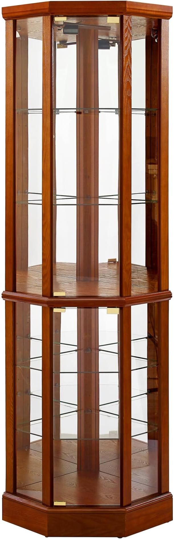 Corner Curio Cabinet, Wine Bar China Cabinet - Image 9