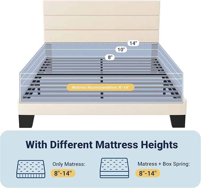 Allewie Queen Size Platform Bed Frame - Image 7