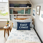 Coastal Throw Pillow Cover 12x20, Trendy Retro Dorm - Image 4