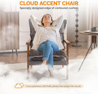 VINGLI Mid-Century Modern Cloud Accent Armchair - Image 4