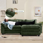 Oprisen 86" Modular Sectional Sofa, Comfy Cloud Couch Sectional Sofa - Image 5