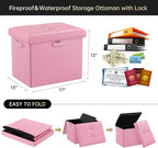 DocSafe Storage Ottoman Foot Rest Stool - Image 3