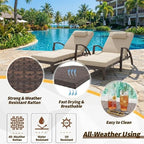 GarveeLife Outdoor Wicker Chaise Lounge Chair - Image 6