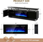 70" TV Stand for Living Room, Modern Entertainment Center & Media Console - Image 2