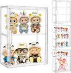 Attelite Acrylic Display Cases for Collectibles, 4 Pack 3 Layer Clear Display by Attelite