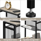 Small Side Table for Small Space, 3-Tier Narrow End Table - Image 7