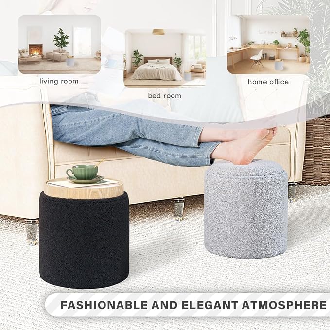 PINPLUS Round Boucle Ottoman - Image 8