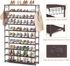 LANTEFUL 10 Tiers Shoe Rack 50 Pairs Large Capacity Tall Shoe Organizer Sturdy - Image 4