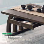 Bamboo Japanese Floor Table, Small Coffee Table & Tea Table, Altar Table - Image 4