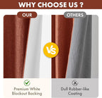 MIULEE Fall 100% Blackout Linen Curtains - Image 4