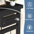 DUMOS Dresser for Bedroom with Hanging Rack, 6 Drawer Fabric Dresser with - Image 7