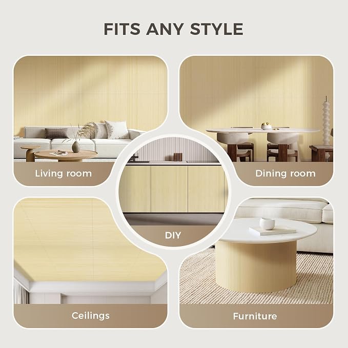 OUZUGIE 1 Pack 96x24 Inch Natural Bamboo Wall Panel – Raw Pole Wrap Paneling - Image 4