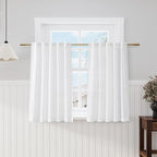 White Curtains 45 Inch Long, 2 Panel by Nanspring