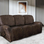 ANARACHON Leather Look Recliner Couch Cover 8-Piece Recliner Sofa Slipcovers 3 - Image 2
