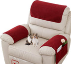 Armrest Covers - Arm Chair Covers Set of 3 Recliner Chair Covers, by Obliqwin