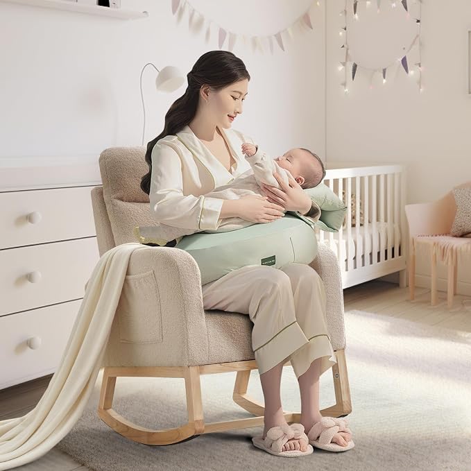 GAOMON Rocking Chair Glider for Nursery, Comfy Rocker Nursery - Image 2