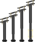 Wlrrcwdttc 4 Pcs Adjustable Height Bed Support Legs 10-17 inch, Bed Frame by Wlrrcwdttc