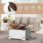 oneinmil 3-Piece Farmhouse Table Set Includes 31” Coffee Table and Side Tables - Image 5