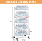 TOOLF 5-Tier Rolling Cart, Metal Utility Cart - Image 6