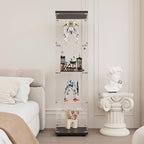 Display Cabinet with Glass Door and Lock, 4-Shelf Fast Installation Curio - Image 6
