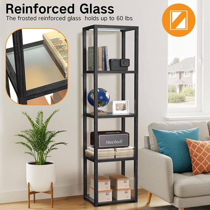 OUTON 67" Glass Display Shelf - Image 5
