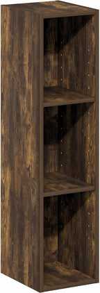 Furinno Fulda Book Shelf, 3-Tier Narrow Bookshelf, Bookcase - Image 7