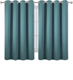 Blackout Curtains 52 x 45 inch/Sea Teal Curtains Set of 2 Panels/Thermal - Image 2