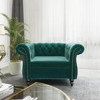 Mid-Century Sofa Chair, Velvet Accent Chair - Image 3
