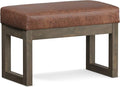 SIMPLIHOME Milltown Small Ottoman Bench by SimpliHome