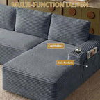104" Cloud Sectional Couch L-Shaped - Image 6