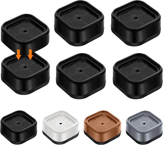 shouwuhho 4 Pack Furniture Risers Adjustable Bed Risers Heavy Duty Lifts Height by EnjoyLifeEnjoyHappiness