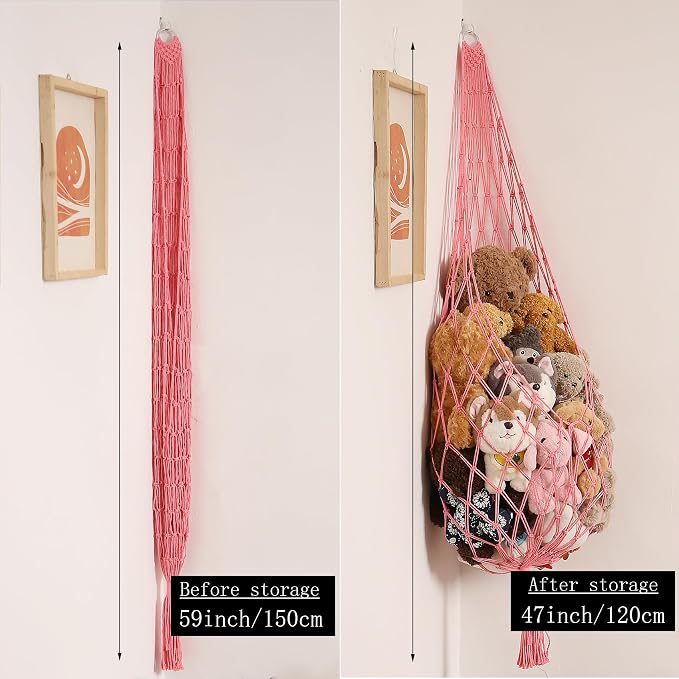Amdermi Stuffed Animal Net or Hammock Corner Hanging Net - Image 2